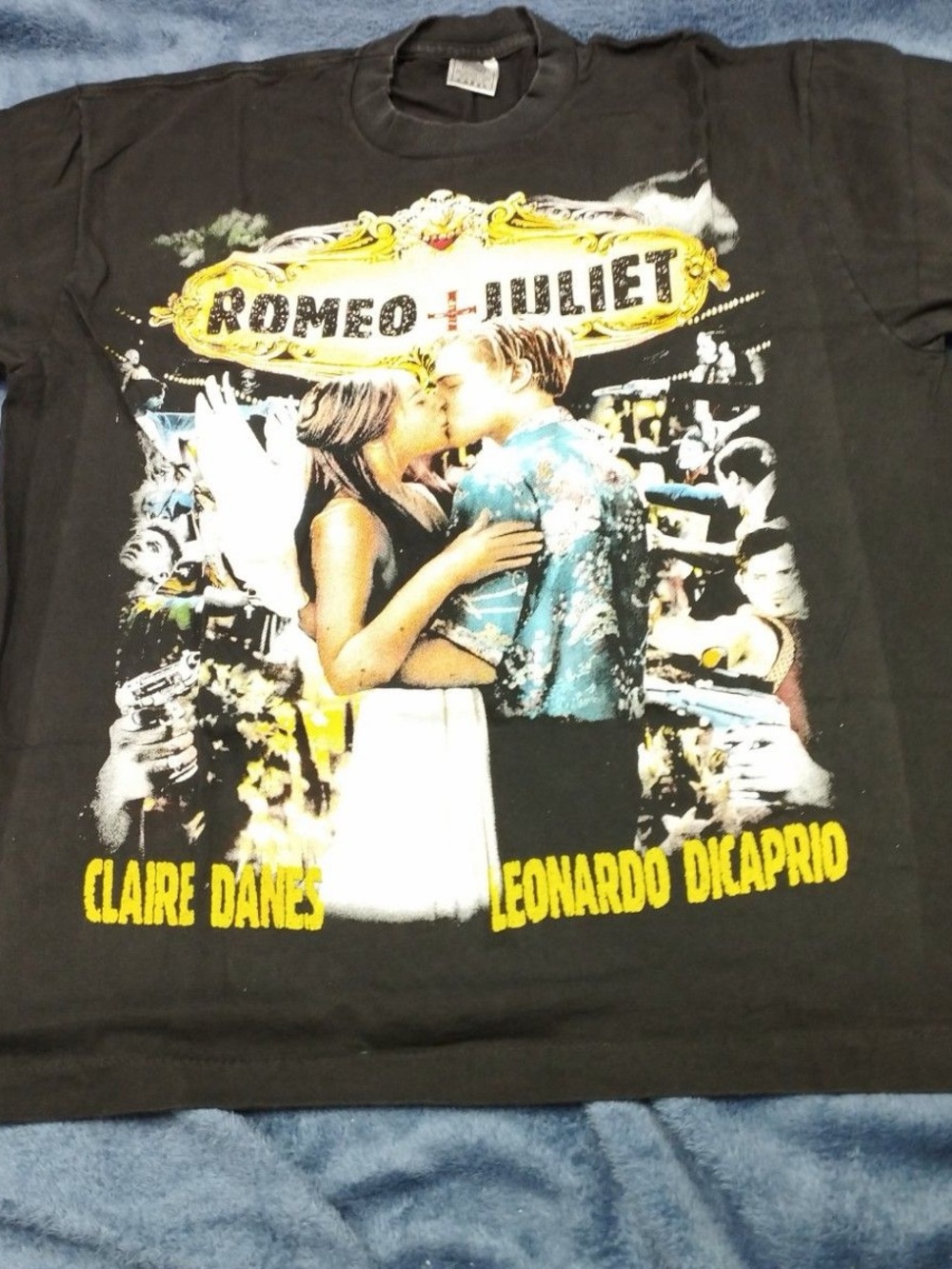 Romeo + Juliet Leonardo DiCaprio Claire Danes Double-Sided Movie tees